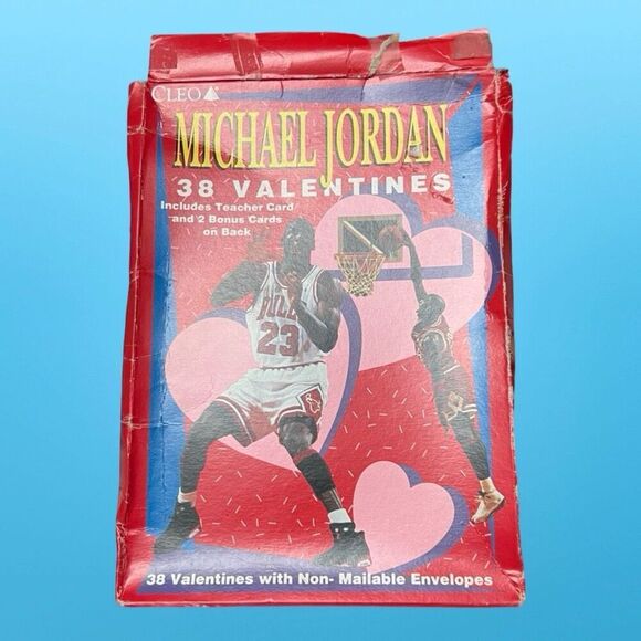 Vintage Michael Jordan Original 1991 Cleo Valentines Day Cards in Box - Picture 1 of 3